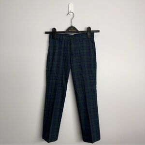 Brooks Brothers Boys Pants Size 6 Tartan Green Navy NWOT